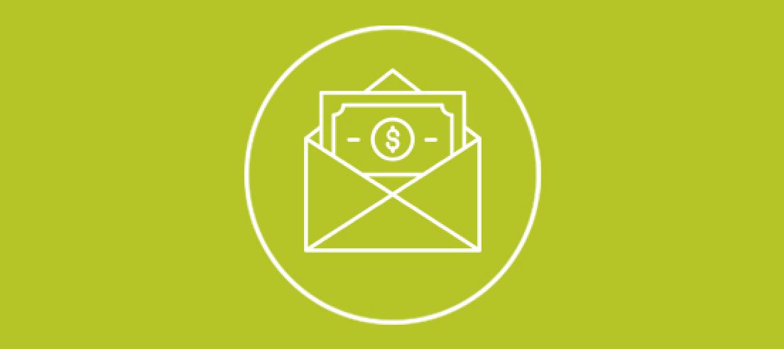 envelope with money icon